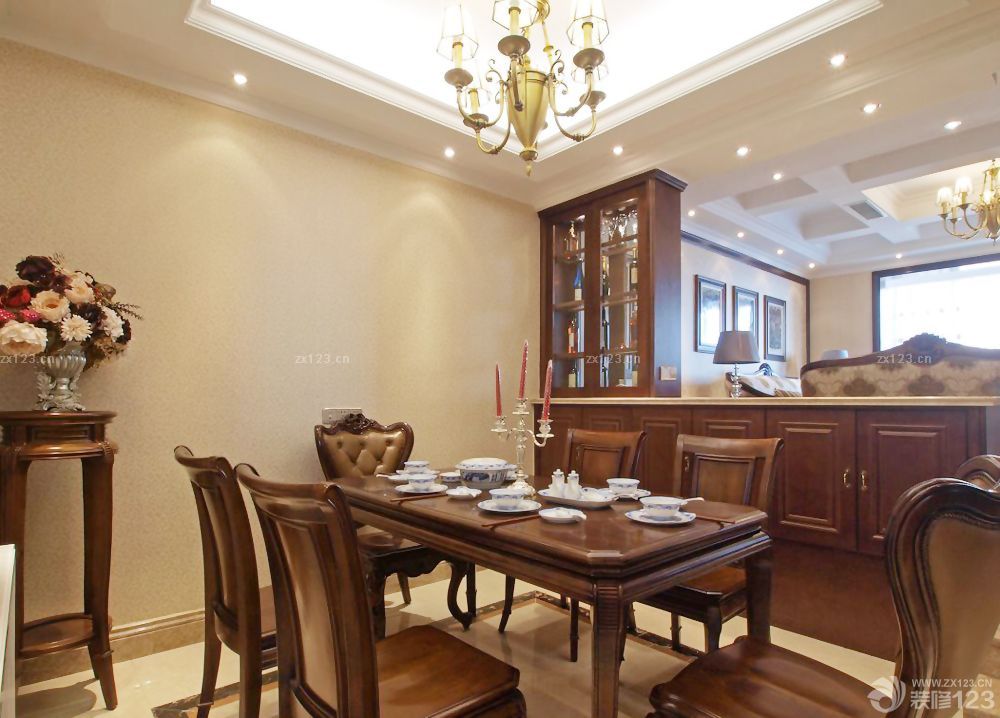 2025美式家装风格酒柜隔断装修效果图片