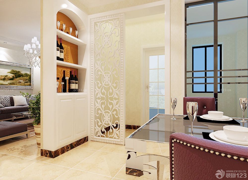 2025小户型装修酒柜隔断图片
