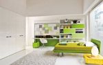 现代简约式家装绿色儿童房