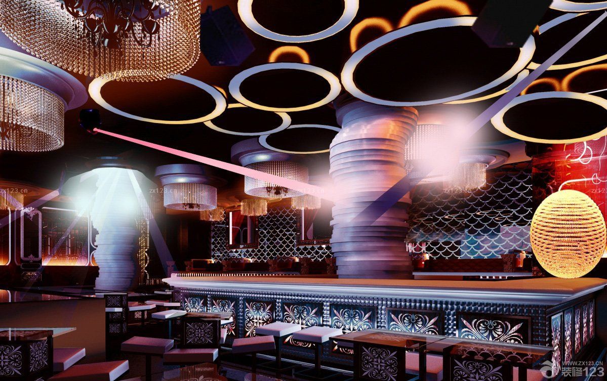 2025酒吧吧台吊灯装修效果图图片