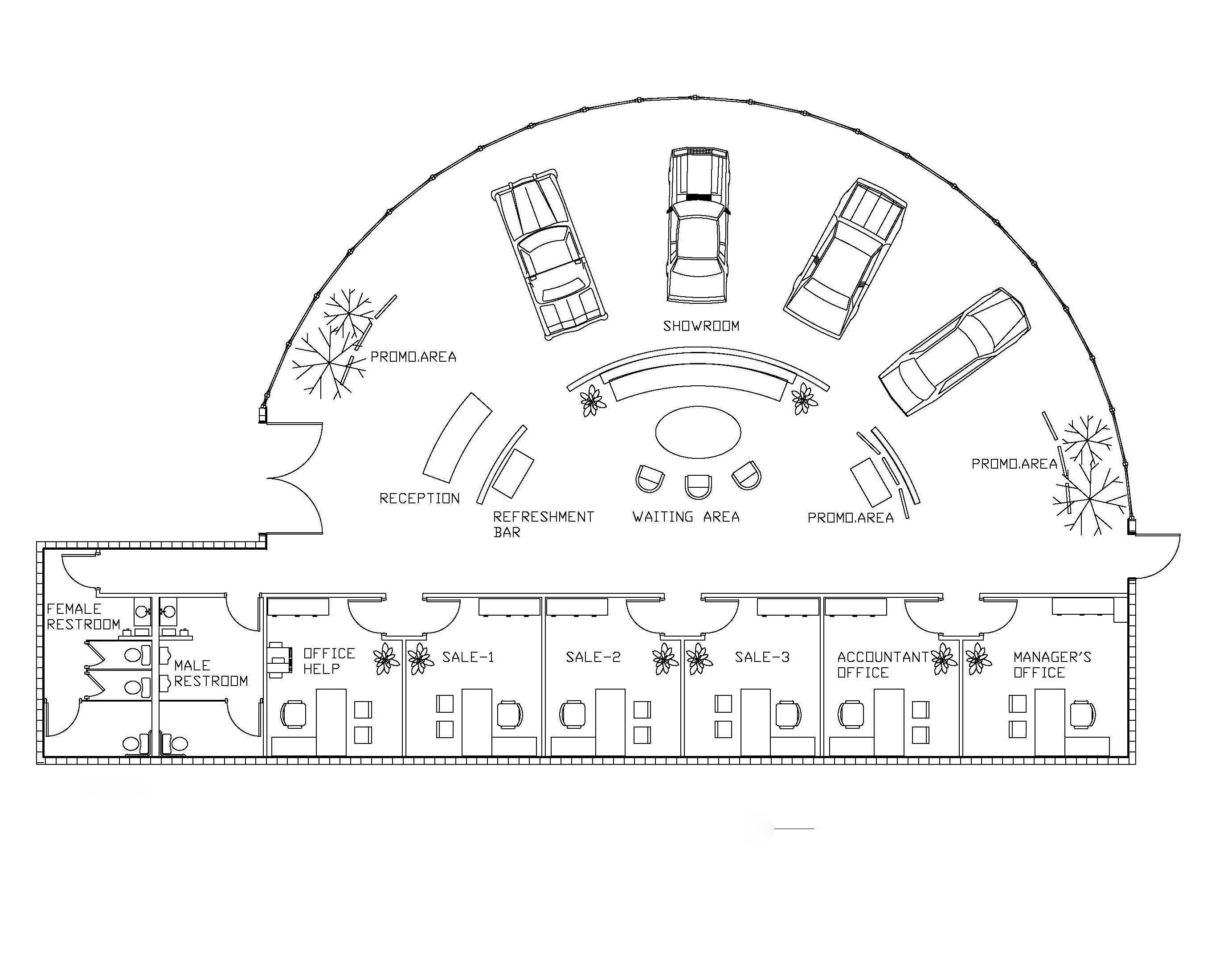 2025最新专卖店cad平面图大全