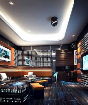 ktv小包间地板砖装修效果图2025图片