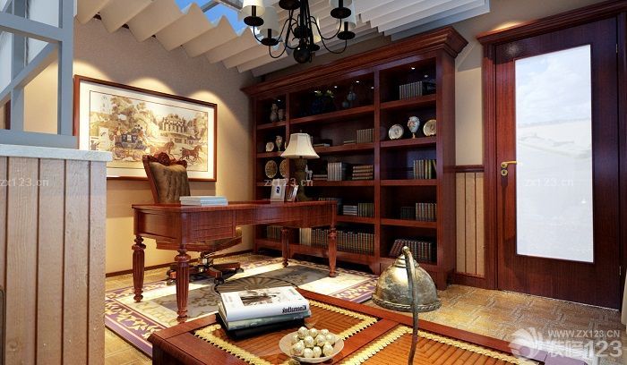 2025别墅书房设计效果图大全