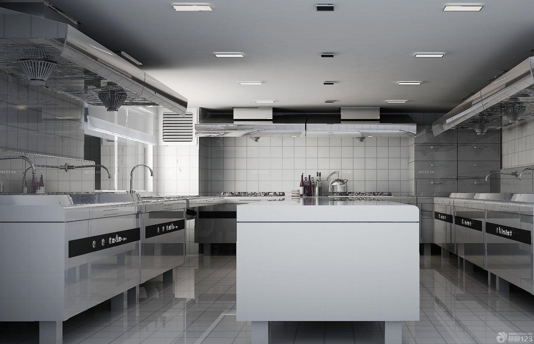 2025酒店厨房墙面瓷砖设计图片