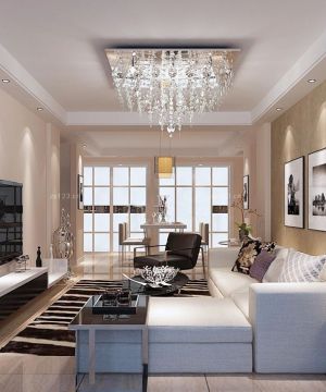 家装客厅转角沙发装修效果图片大全2025