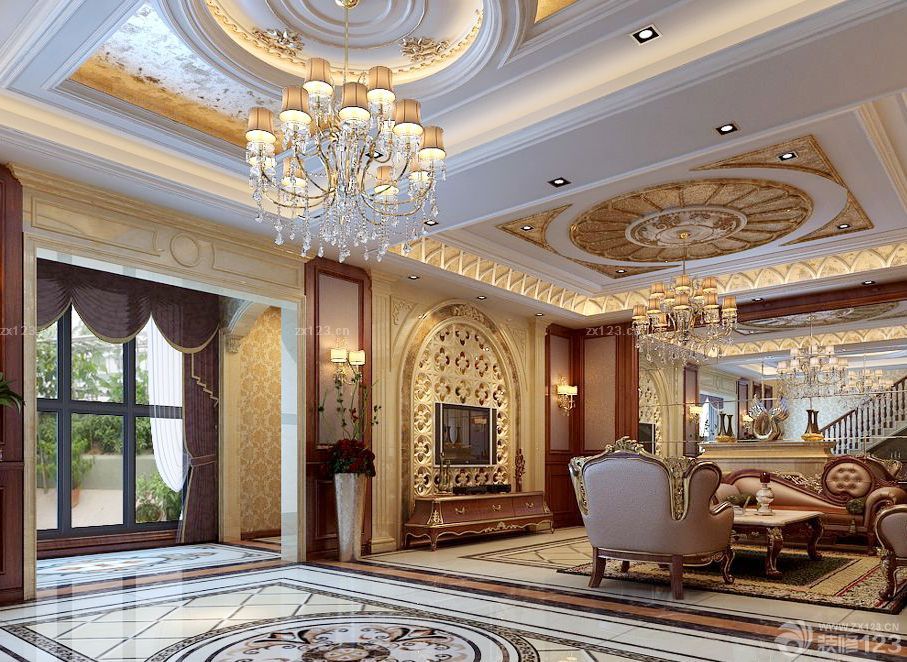 2025欧式高档别墅最新窗帘装修效果图