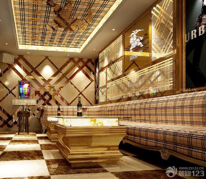 混搭风格ktv包间隔音设计效果图2025图片