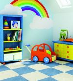 小户型阁楼儿童房墙绘装修图片