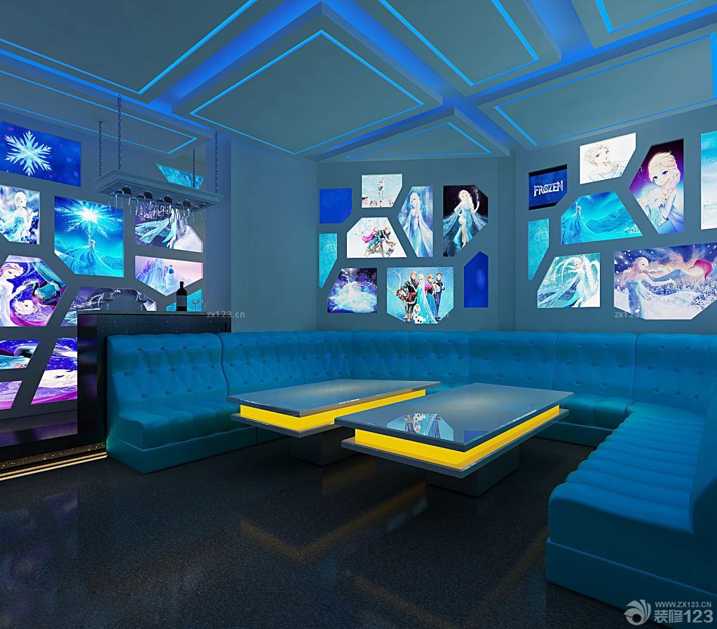 ktv主题包厢背景墙设计效果图2025图片