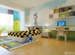 别墅儿童房装修壁纸颜色搭配效果图