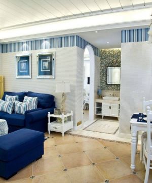 酒店式公寓室内地中海风格装潢装修设计