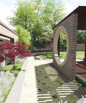 2023别墅花园绿化装修设计效果图片