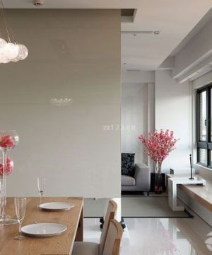 现代简约客厅飘窗台装修图片