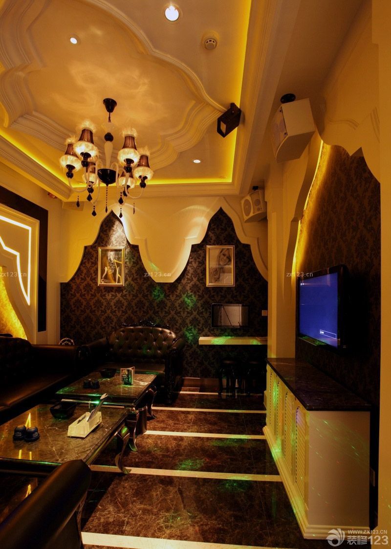 2025简单ktv包间大理石地砖装修效果图片