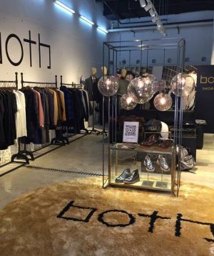 小型服装店展示架装修效果图片2025