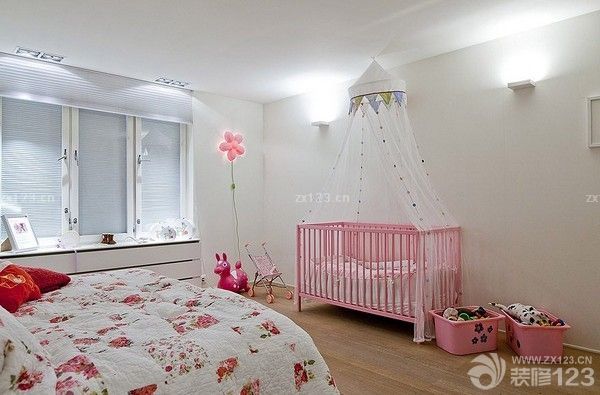 180平米房子粉色儿童房装修图片