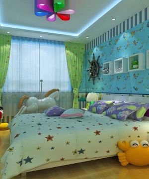 现代简装家居儿童房间的设计装修样板图