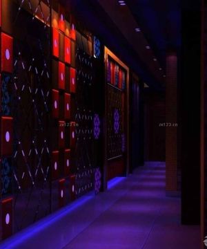 高档小型ktv走廊背景墙设计效果图2025图片