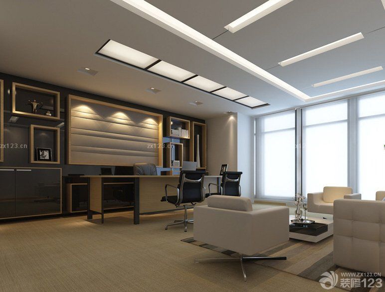 2025写字楼办公室沙发装修风格图片