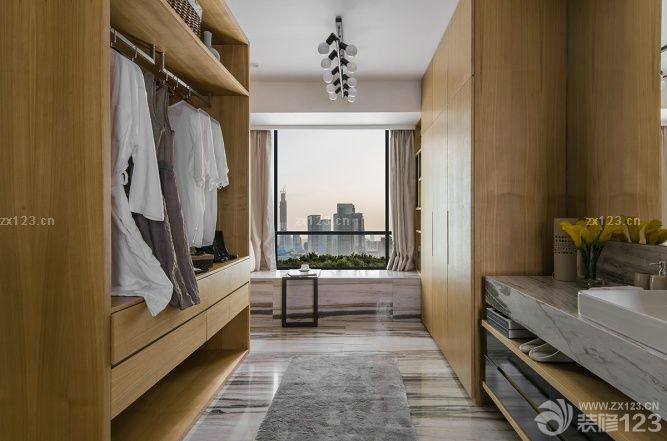 衣帽间飘窗台设计图片_设计456装修效果图