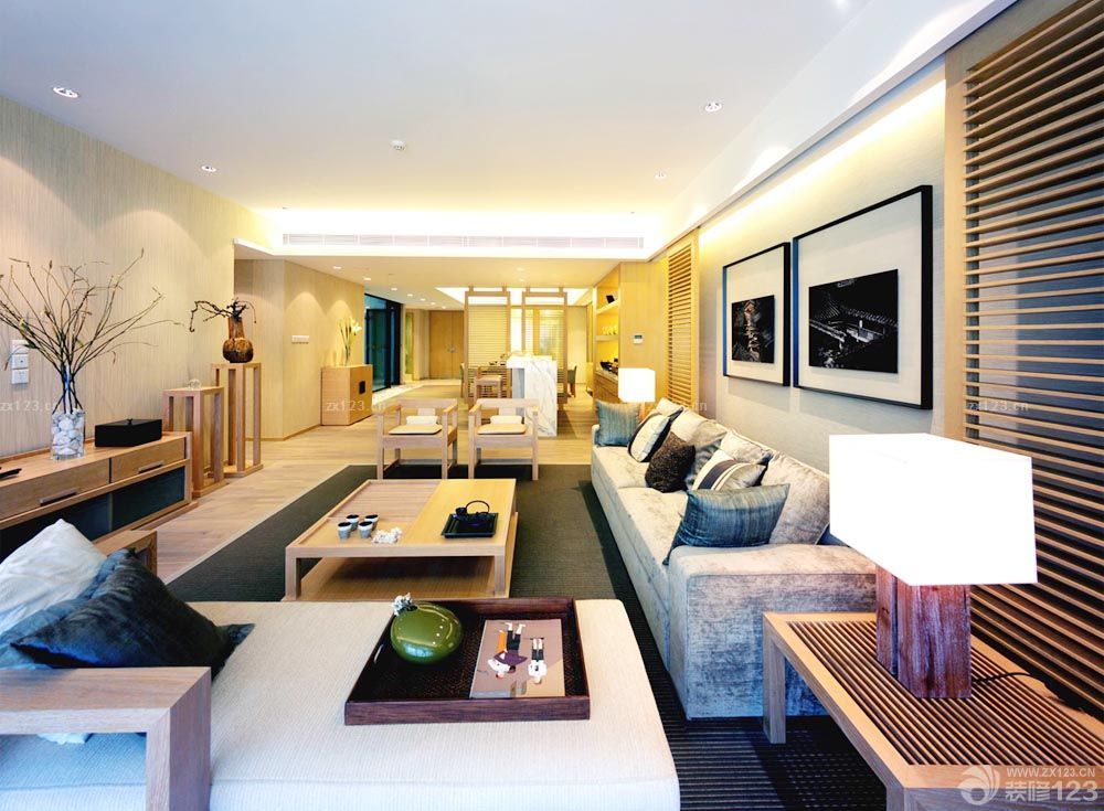 2023最新韩式客厅布艺沙发装修效果图片
