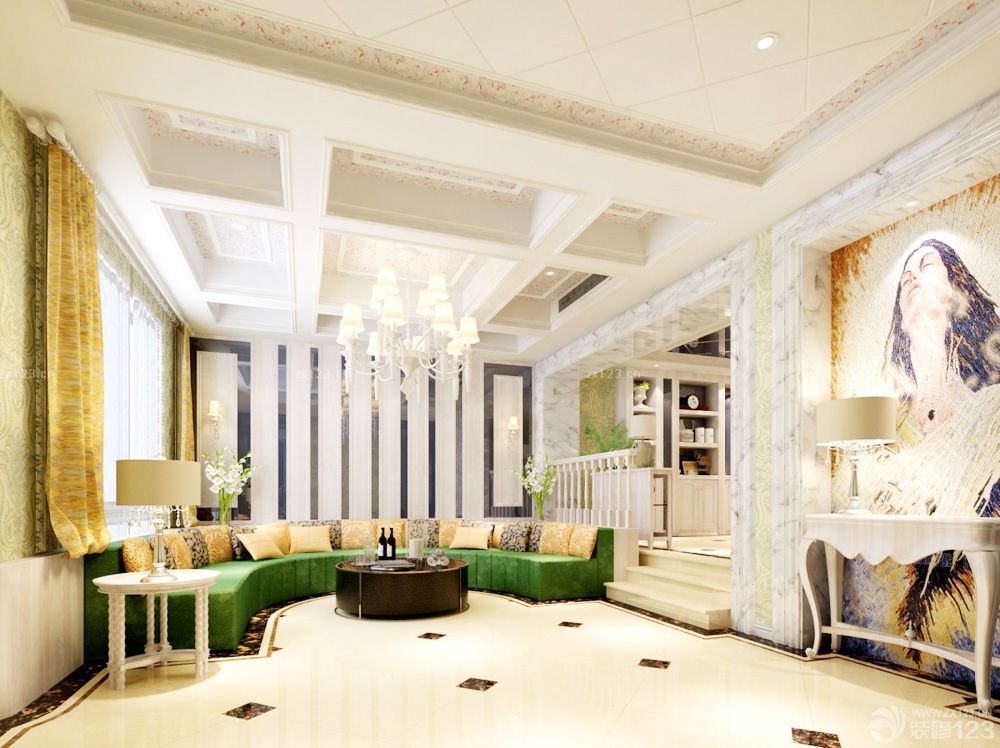 别墅家庭客厅装修效果图大全2025图片