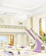 欧式复式客厅地砖装修效果图大全2025图片