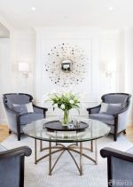 家庭客厅玻璃茶几装修效果图大全2025图片