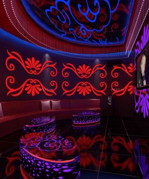 量贩式ktv背景墙设计装修图片大全2025