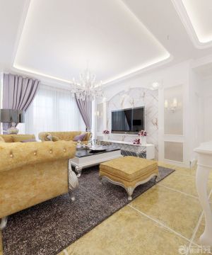 家装客厅设计地砖装修效果图大全2025图片