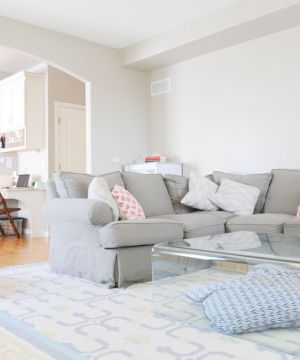 家庭客厅地毯装修效果图大全2023图片