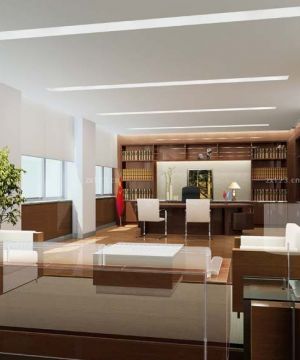 高层写字楼办公室窗帘设计图片