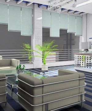 最新高层写字楼办公室窗帘设计图片