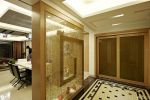 餐厅艺术玻璃隔断装修效果图大全2025图片