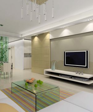 现代简约客厅隔断装修效果图大全2025图片