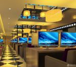 2025大型网吧电脑桌室内设计装修图