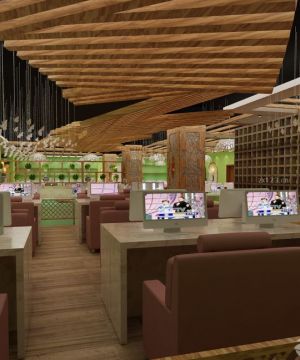 特色网吧室内电脑椅设计图2025图片