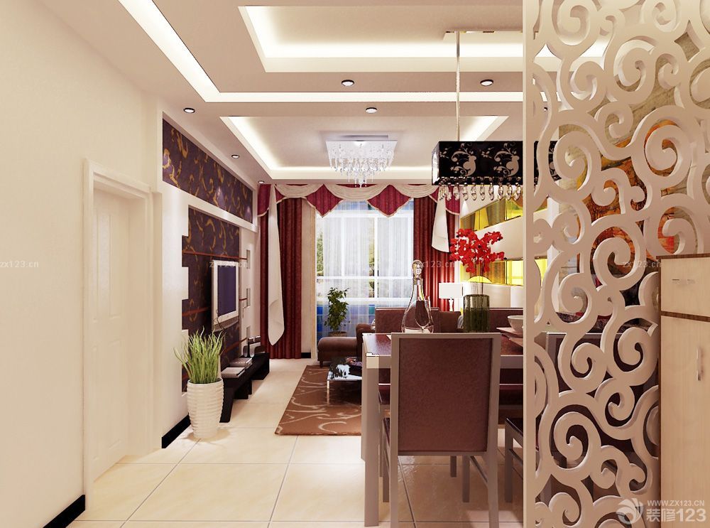 客厅过道筒灯装修效果图大全2025图片