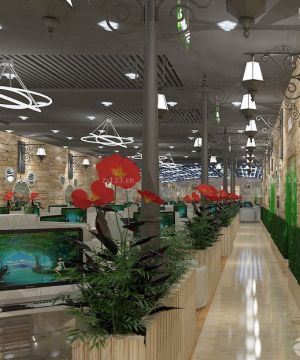 2025网吧室内过道玄关装修效果图片大全