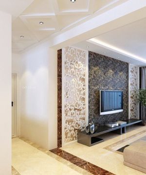 现代家装风格客厅过道装修效果图大全2025图片