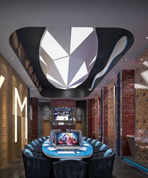 2025时尚网吧室内椅子设计效果图片