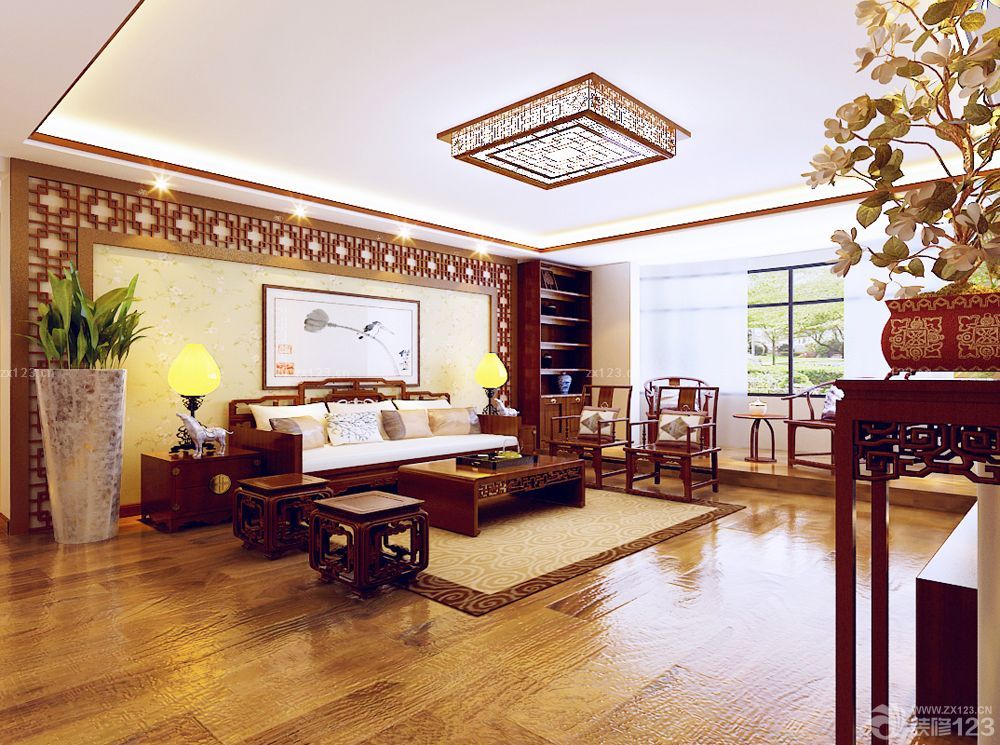 农村客厅吸顶灯装修效果图大全2025图片