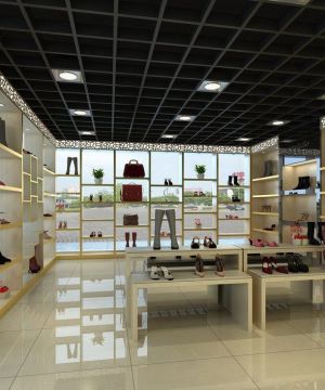 2025鞋店集成吊顶装修效果图大全