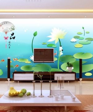 2023客厅电视机背景墙墙面装饰装修效果图片