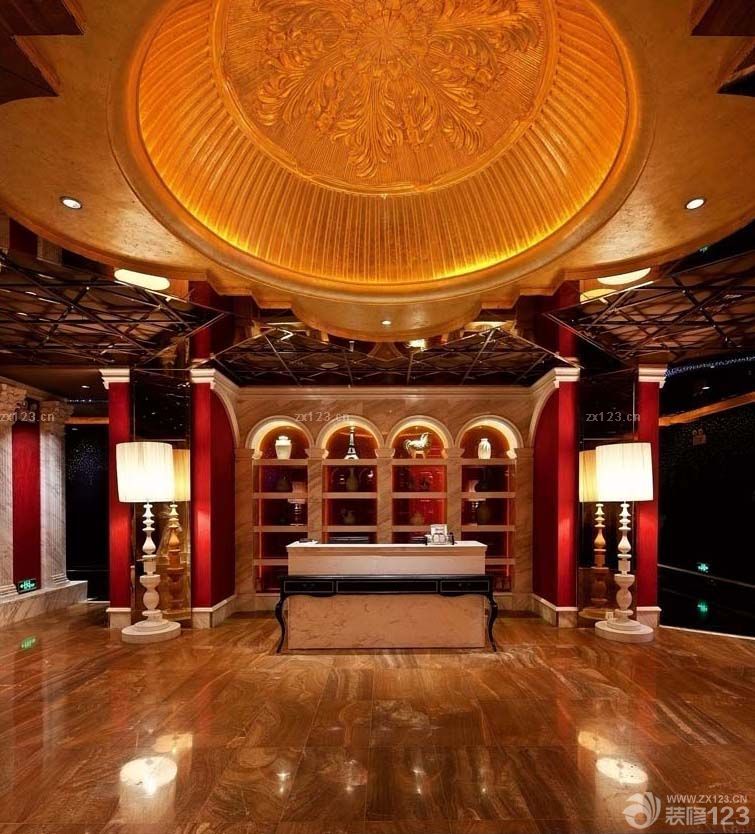 豪华ktv大厅吧台装修效果图2025图片