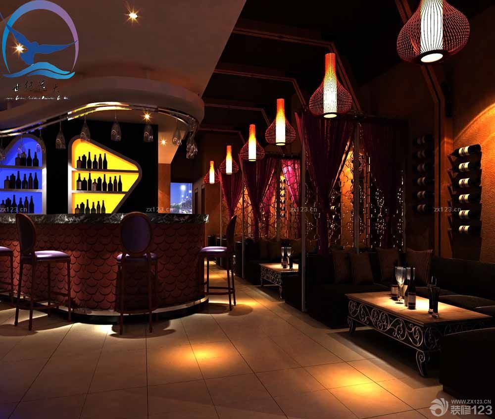2025最新ktv大厅吧台吧凳装修效果图片