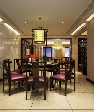 新中式风格家装餐厅装修效果图片