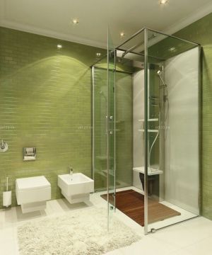 现代时尚卫生间淋浴房装修效果图
