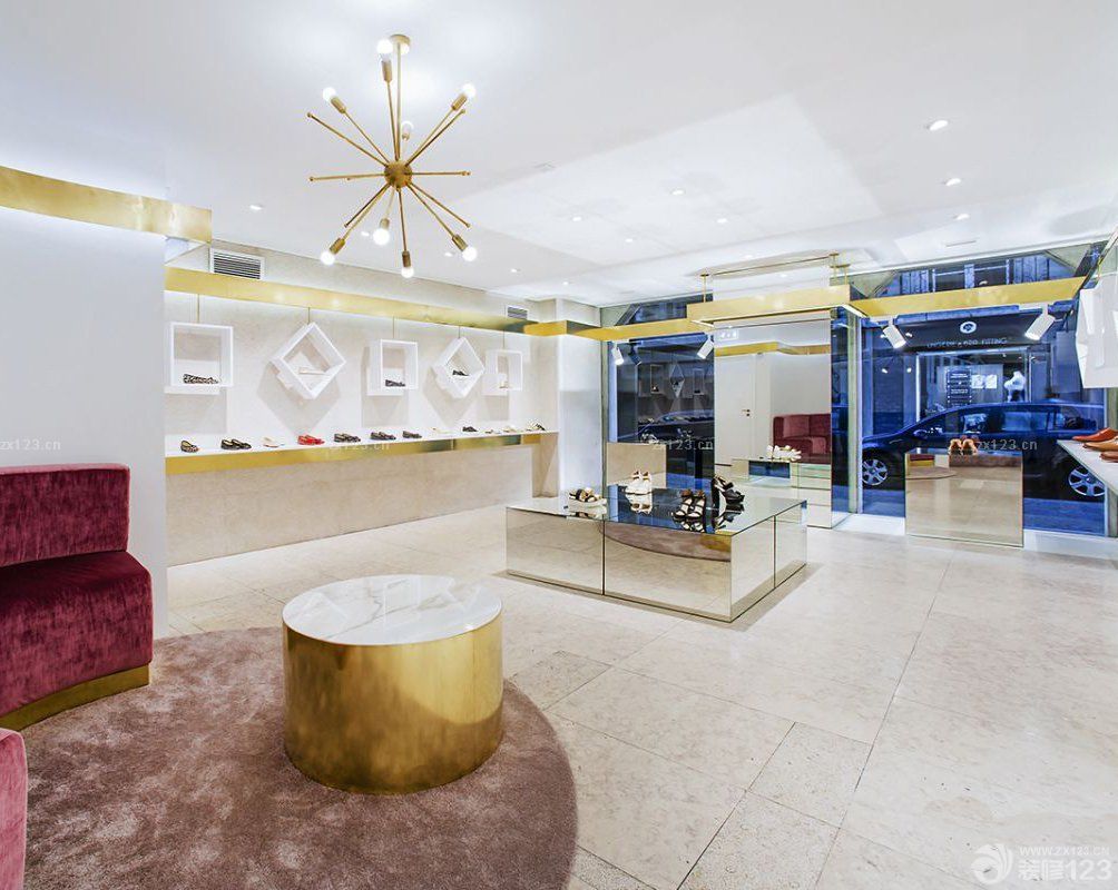 鞋店墙壁鞋柜效果图大全