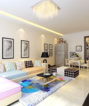 2025家装客厅转角沙发设计装修效果图片